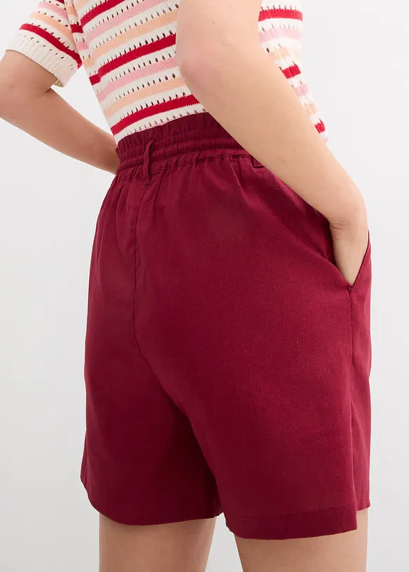 Short paper bag en lin, bonprix