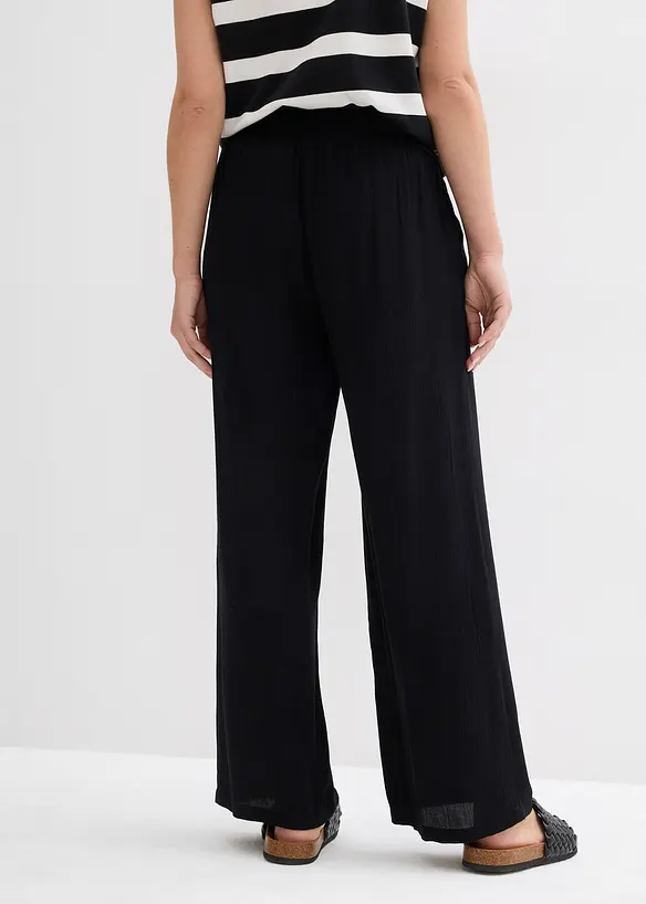 Palazzo-Hose aus softer Viskose, bonprix