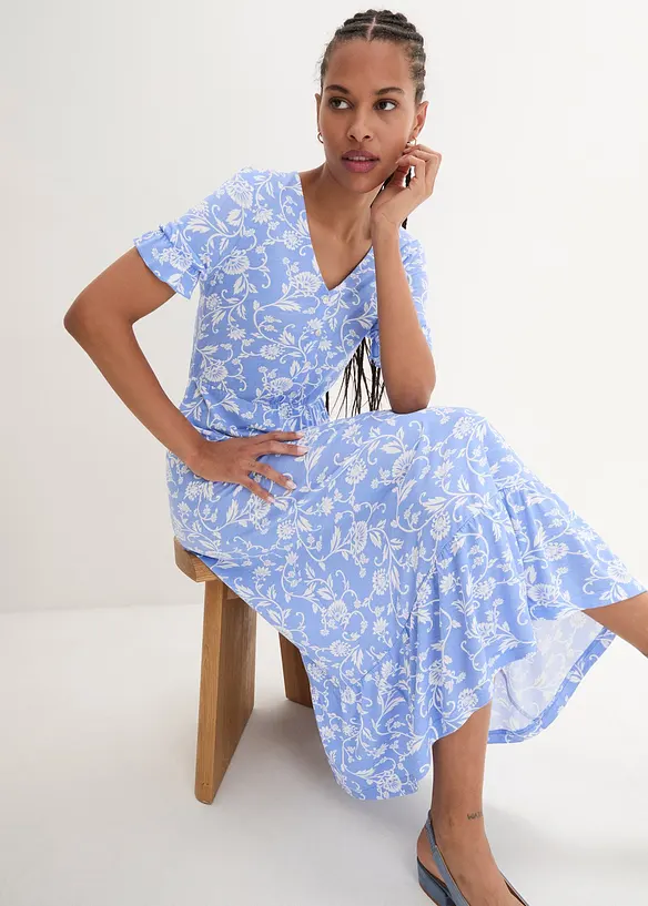 Jerseykleid aus fließender Viskose, bonprix