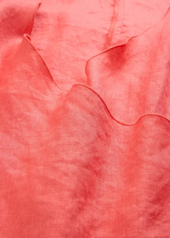 Blouse sans manches 100 % lin à encolure croisée, bonprix