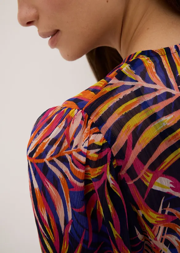 Blouse imprimée en crêpe, bonprix