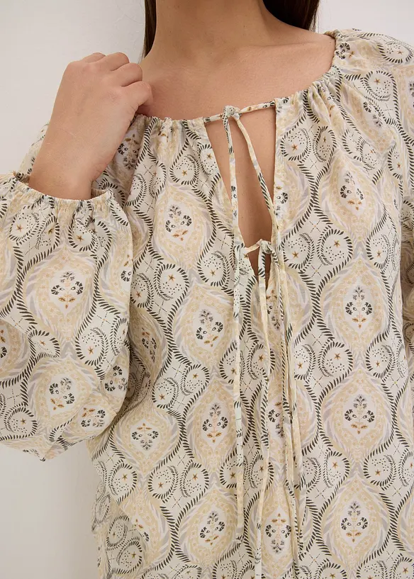 Blouse imprimée en viscose mélangée, bonprix