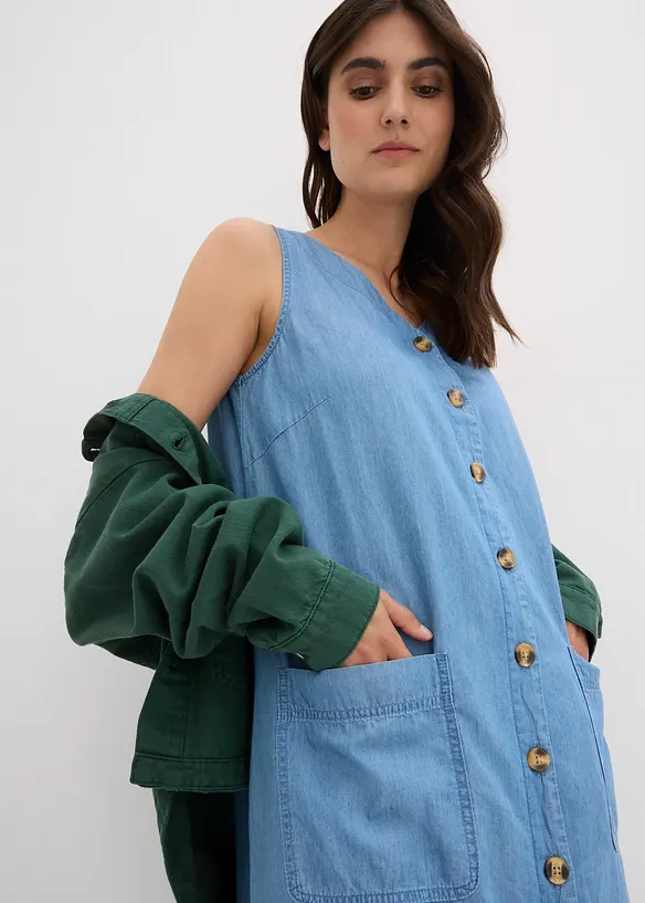 Robe en jean 100% coton, bonprix