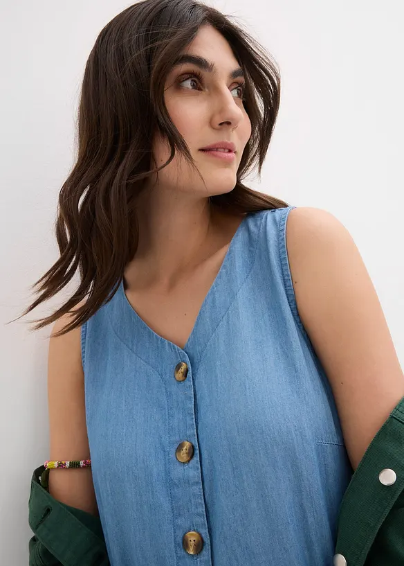 Robe en jean 100% coton, bonprix