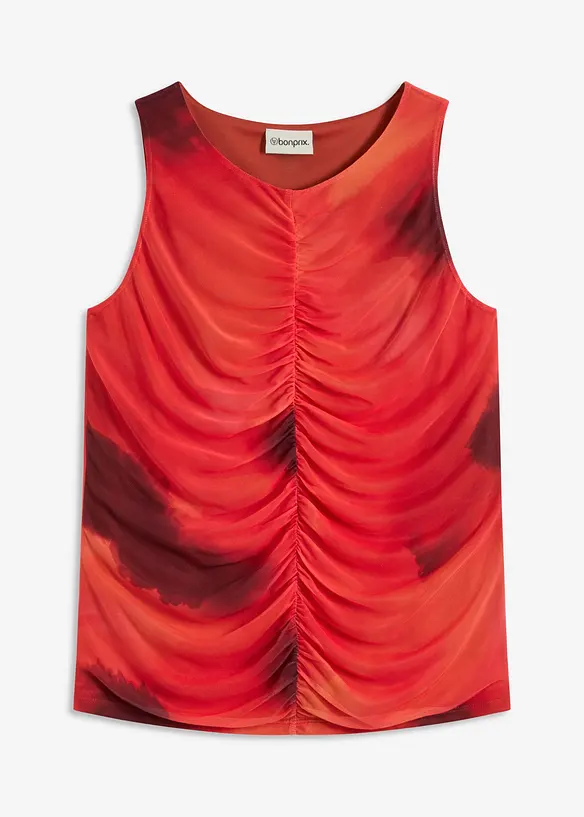 bedrucktes Top aus softem Mesh, bonprix