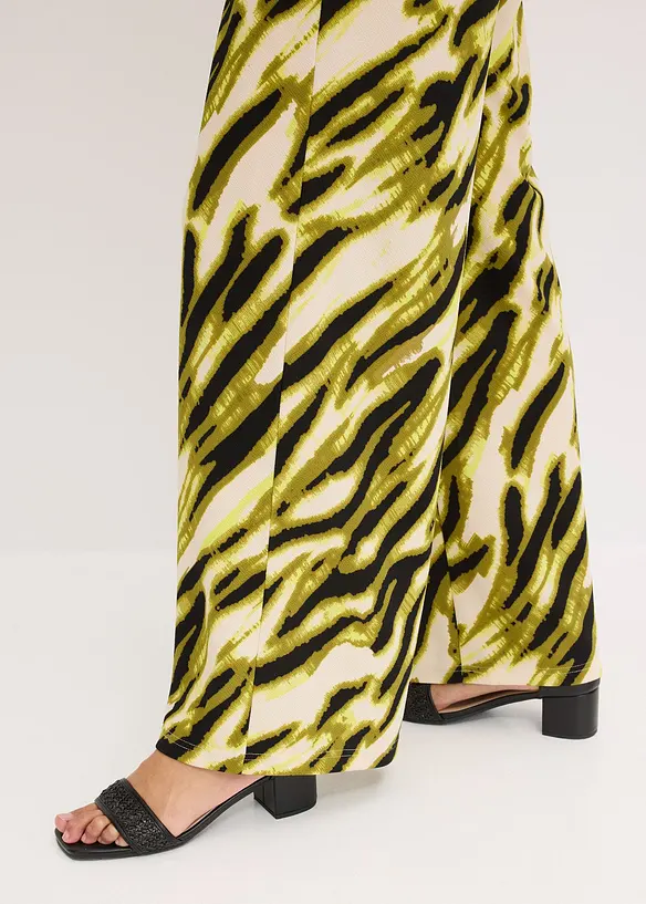 Pantalon en jersey texturé, bonprix