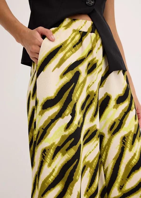 Pantalon en jersey texturé, bonprix