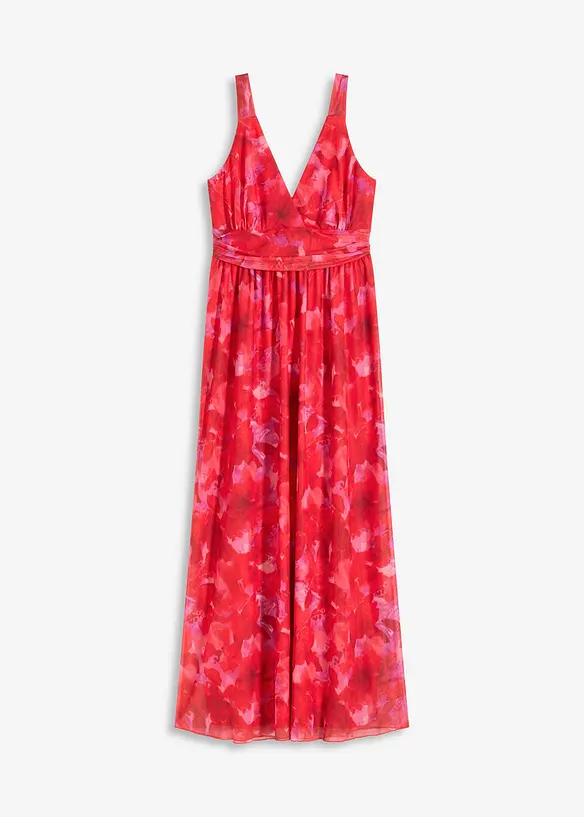 bedrucktes Maxikleid aus softem Mesh, bonprix