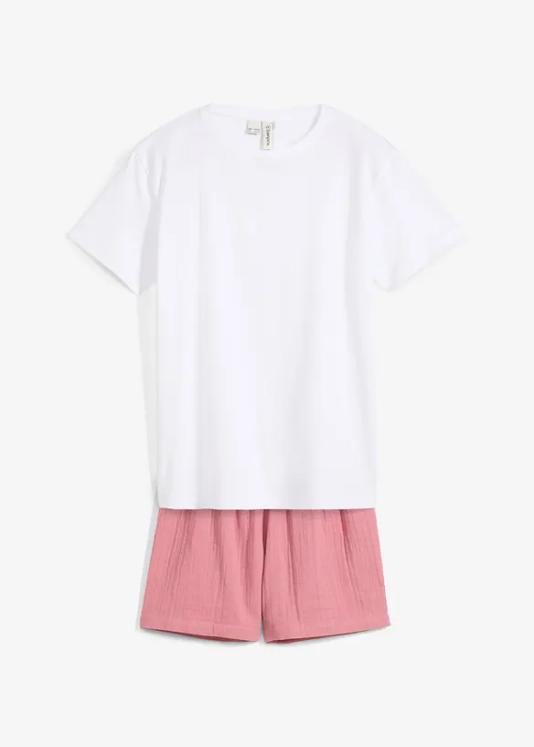Shorty (2-tlg. Set) aus Musselin, bonprix