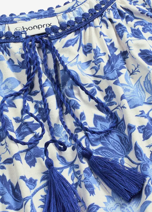 Haut en viscose avec bordure en dentelle, bonprix