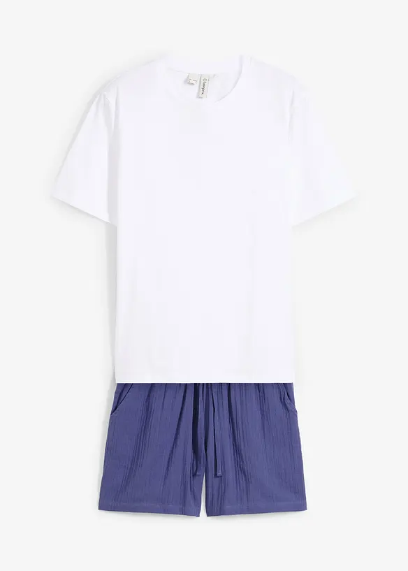 Pyjashort en gaze de coton, bonprix