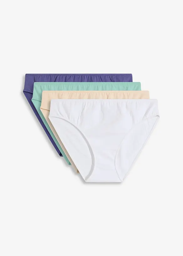 Slip mit Bio-Baumwolle (4er Pack), bonprix