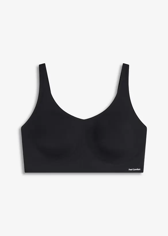 Wattierter Feel Comfort Lasercut T-Shirt BH ohne Bügel, bonprix