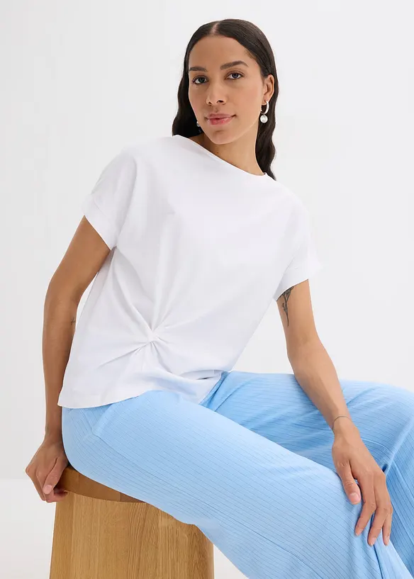 T-Shirt mit Knotendetail, bonprix