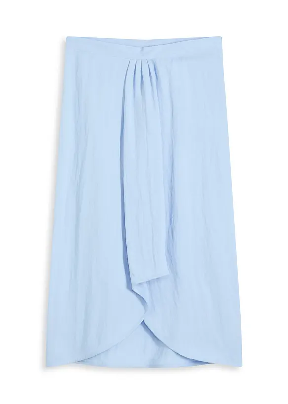 Jupe midi en crêpe léger, bonprix