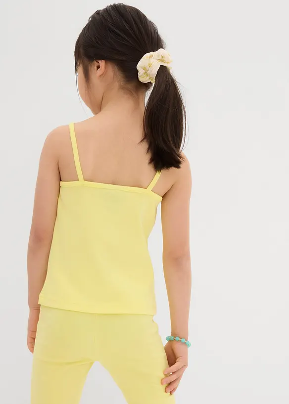 Lot de 3 tops à fines bretelles 100% coton, bonprix