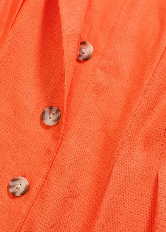 Midikleid aus leichtem Leinen-Mix, bonprix