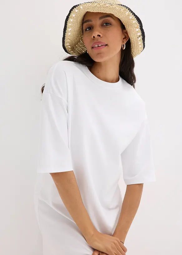 Robe T-shirt en coton épais, bonprix