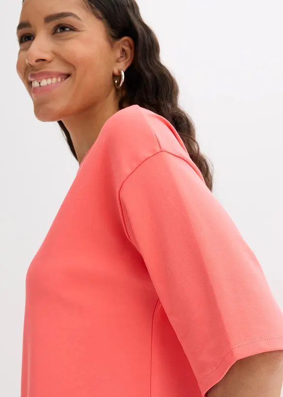 Robe T-shirt en coton épais, bonprix