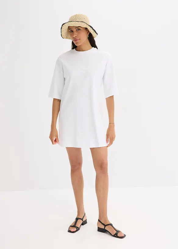 Robe T-shirt en coton épais, bonprix