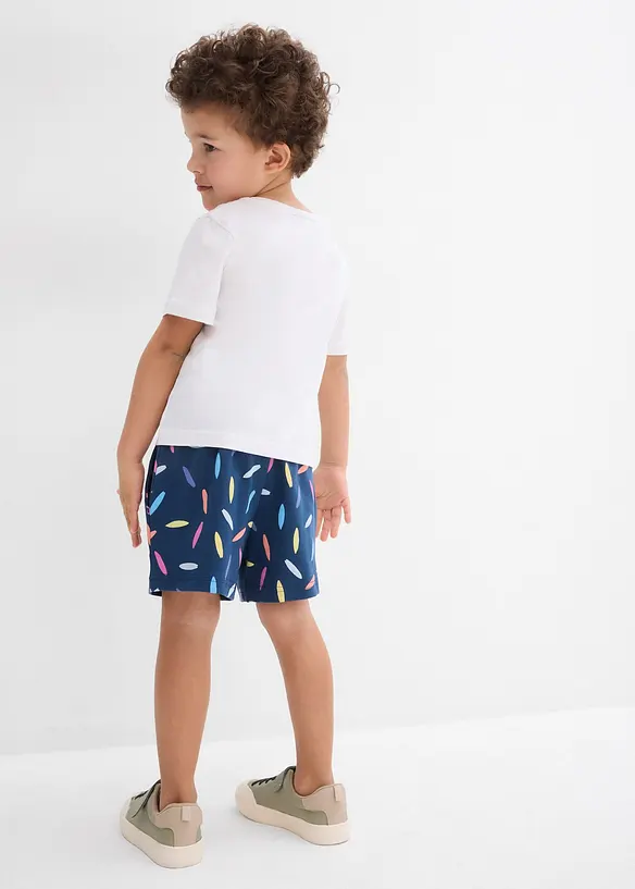 T-shirt et short 100% coton (ens. 2 pces), bonprix