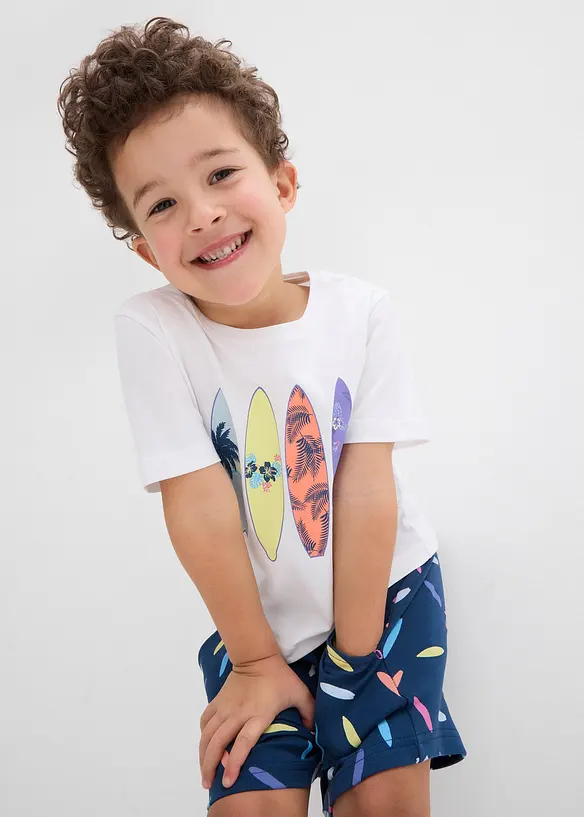 T-shirt et short 100% coton (ens. 2 pces), bonprix
