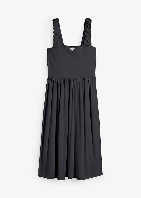 Shirtkleid mit leicht ausgestelltem Saum aus Baumwoll-Viskose-Mix, bonprix