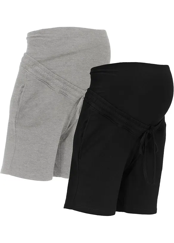 Umstands-Bermudas aus weicher Sweatware (2er Pack), bonprix