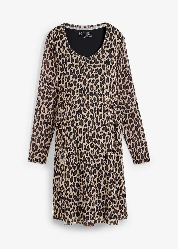 Robe 2en1 de grossesse et d'allaitement avec imprimé léopard, bonprix