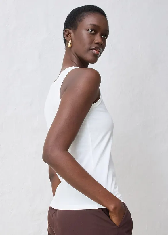 Tanktop mit Seidenanteil, bonprix