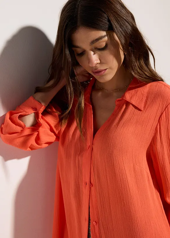 Robe-chemise de plage en viscose fluide, bonprix