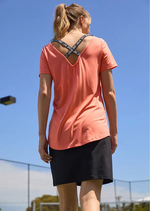 Sport-Longshirt mit Rückenausschnitt, bonprix