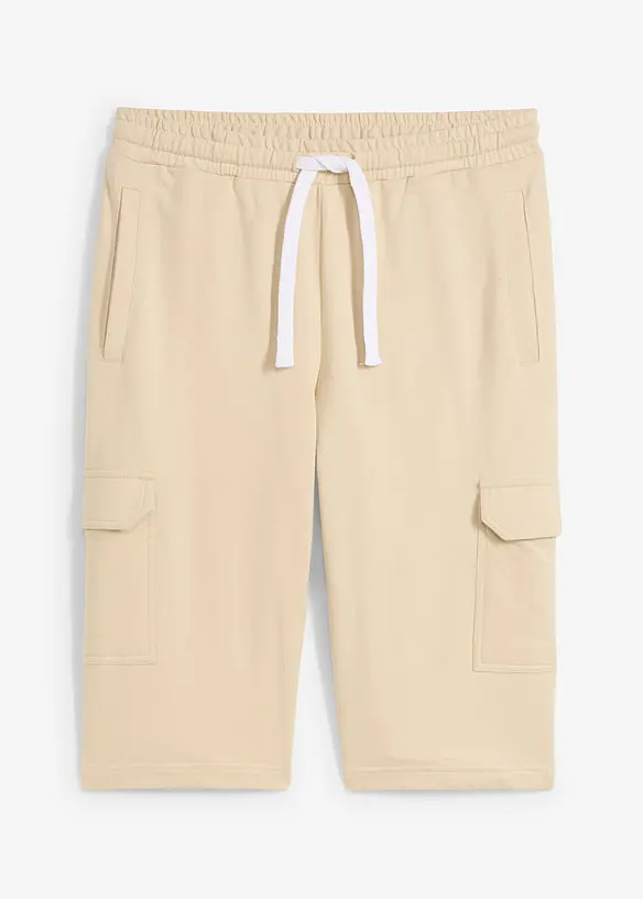 Bermuda cargo en molleton 100% coton, bonprix