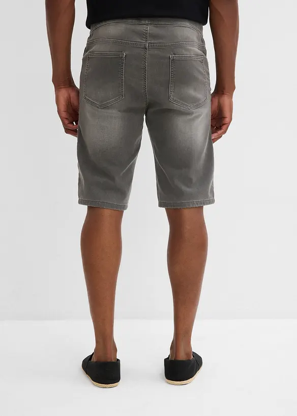 Bermuda confortable en jean et molleton, Regular, bonprix