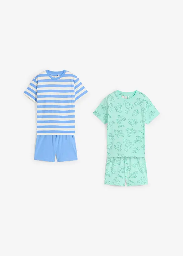 Lot de 2 pyjashorts 100% coton, bonprix