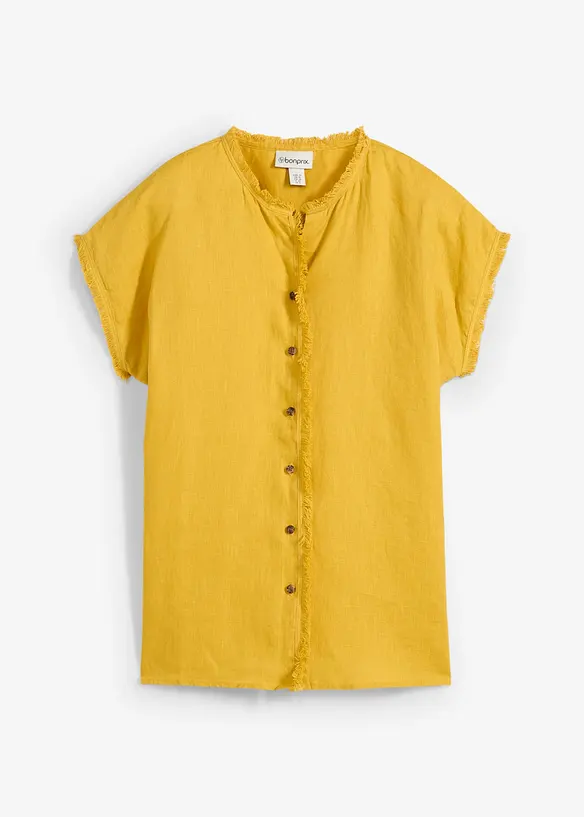 Chemisier tunique 100% lin, bonprix