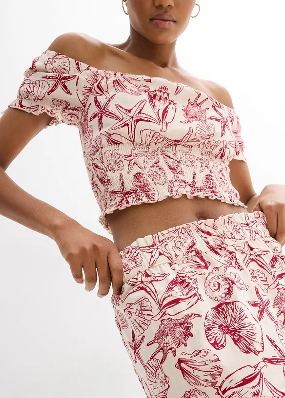 Mini-jupe 100% coton, bonprix