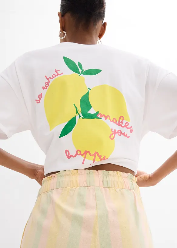 Short léger avec du lin, bonprix