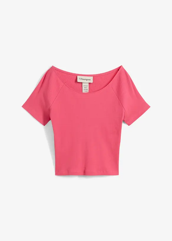 Figurbetontes T-Shirt aus reiner Bio-Baumwolle, bonprix