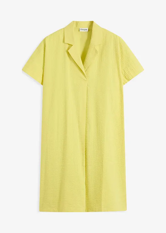 Lockeres Kleid aus Baumwolle mit eingelegter Falte, bonprix