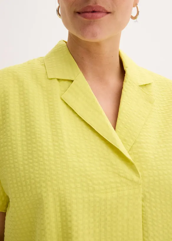 Lockeres Kleid aus Baumwolle mit eingelegter Falte, bonprix