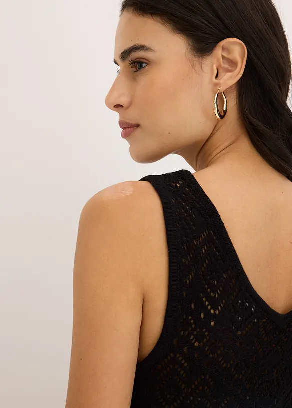 Top en maille ajourée, bonprix