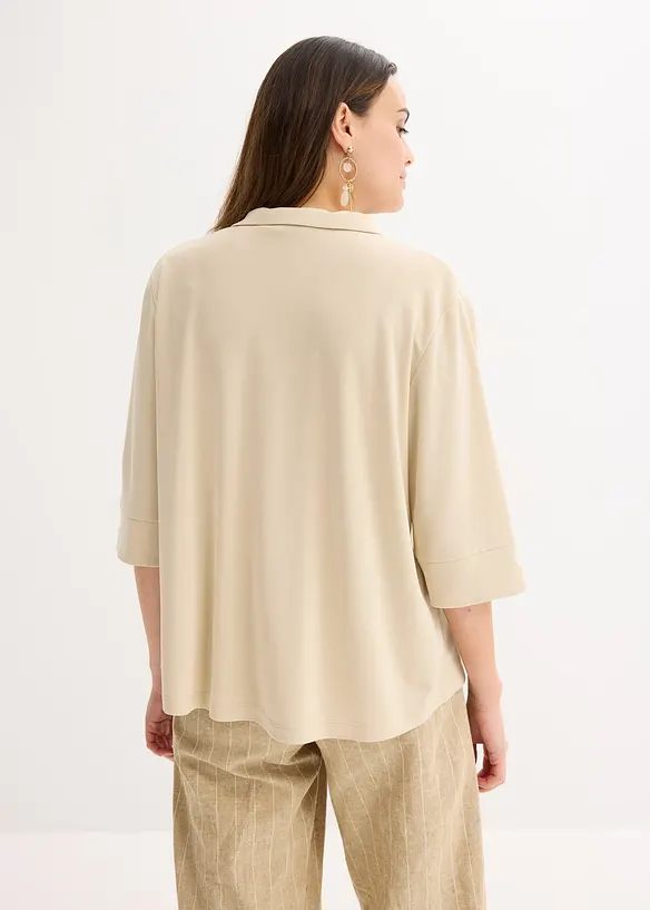 Tunique fluide en maille piquée de viscose, bonprix