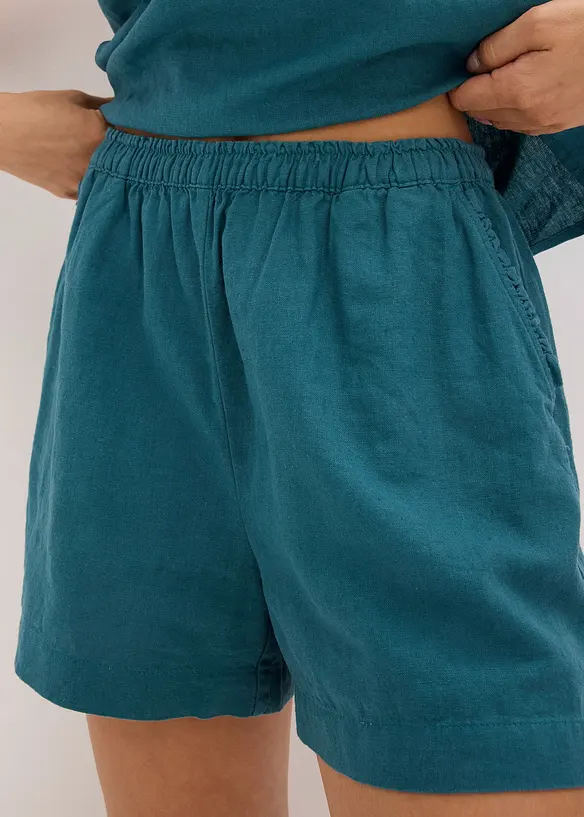 Shorts mit Leinenanteil, bonprix
