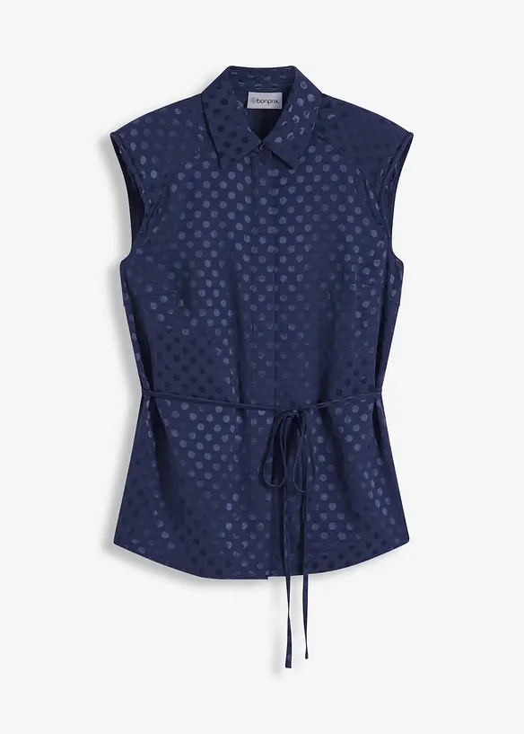 Satinbluse mit Bindeband, bonprix
