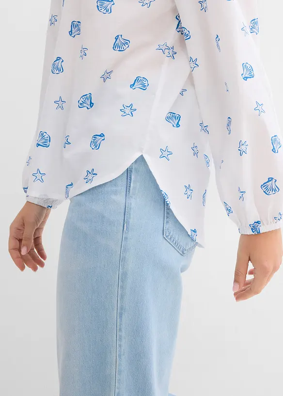 Chemisier oversize 100 % coton, bonprix