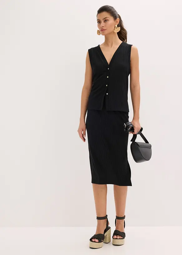 Gilet sans manches en maille, bonprix