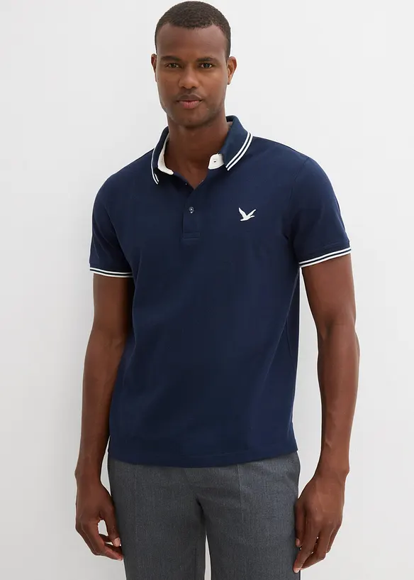 Polo en maille piquée, 100% coton, bonprix