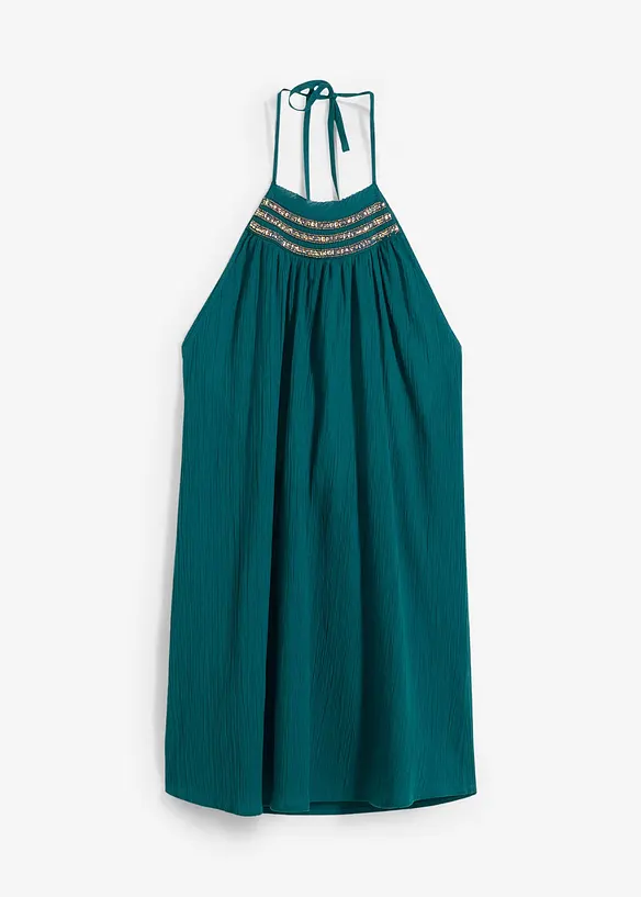 Robe à bretelles, effet froissé, bonprix