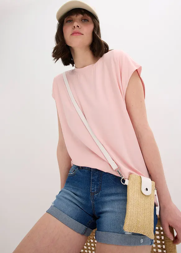 Petit sac à bandoulière aspect paille, bonprix